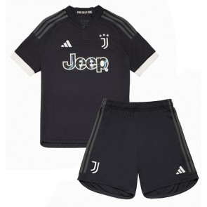 Juventus kläder Barn 2023-24 Tredje Tröja Kortärmad (+ korta byxor)